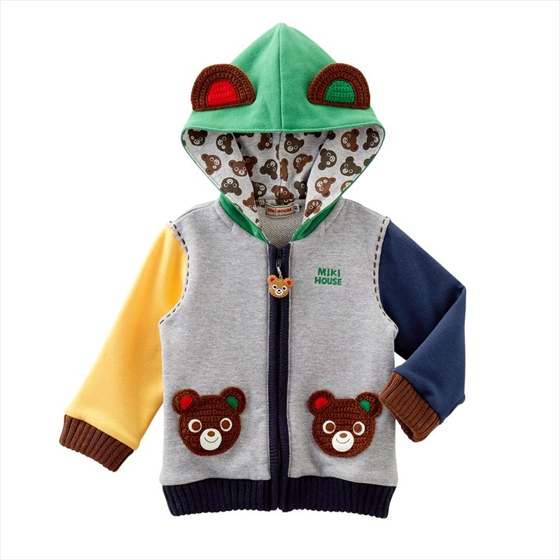 Pucci Bear Hoodie - MIKI HOUSE USA