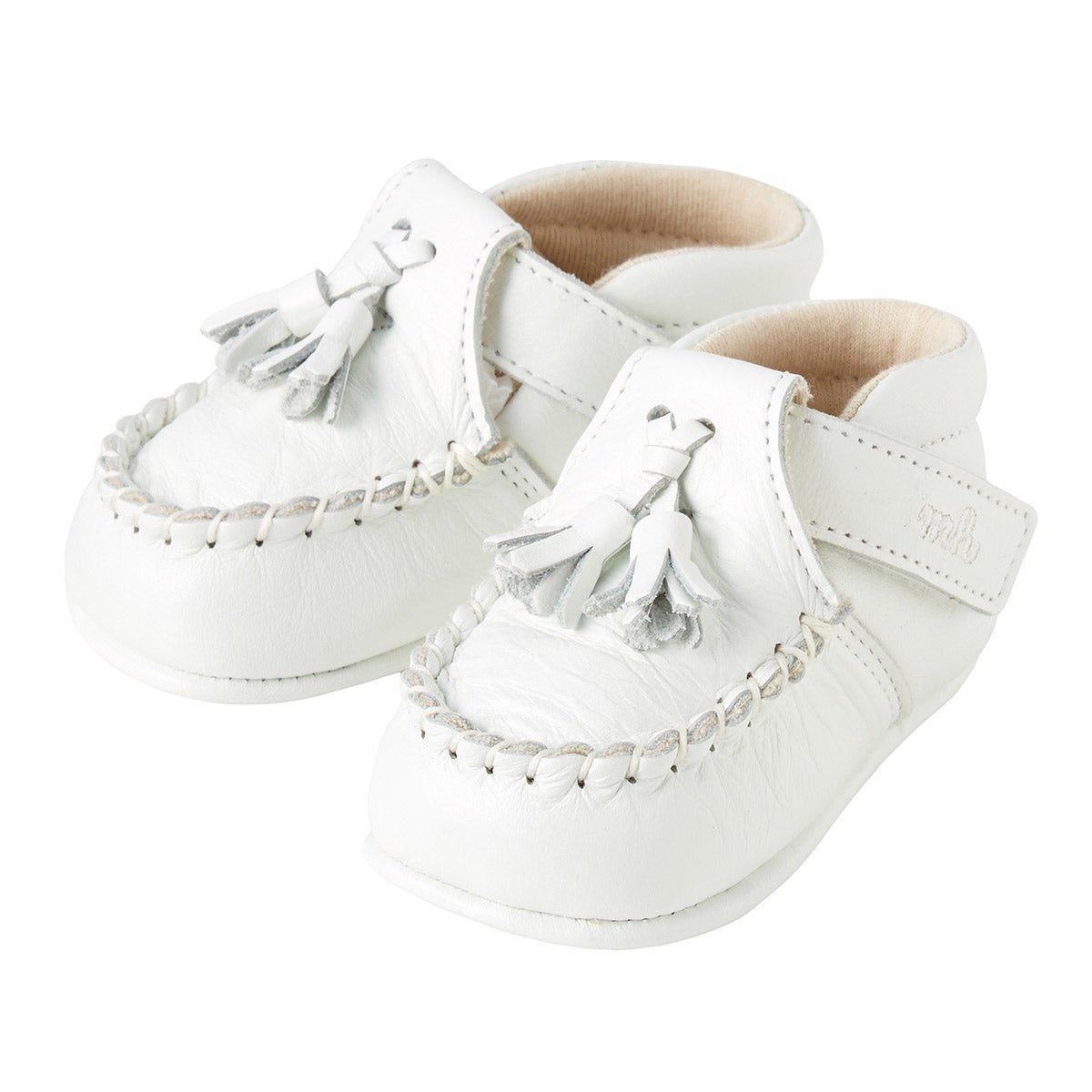 Pure White Pre-walking Shoes - MIKI HOUSE USA