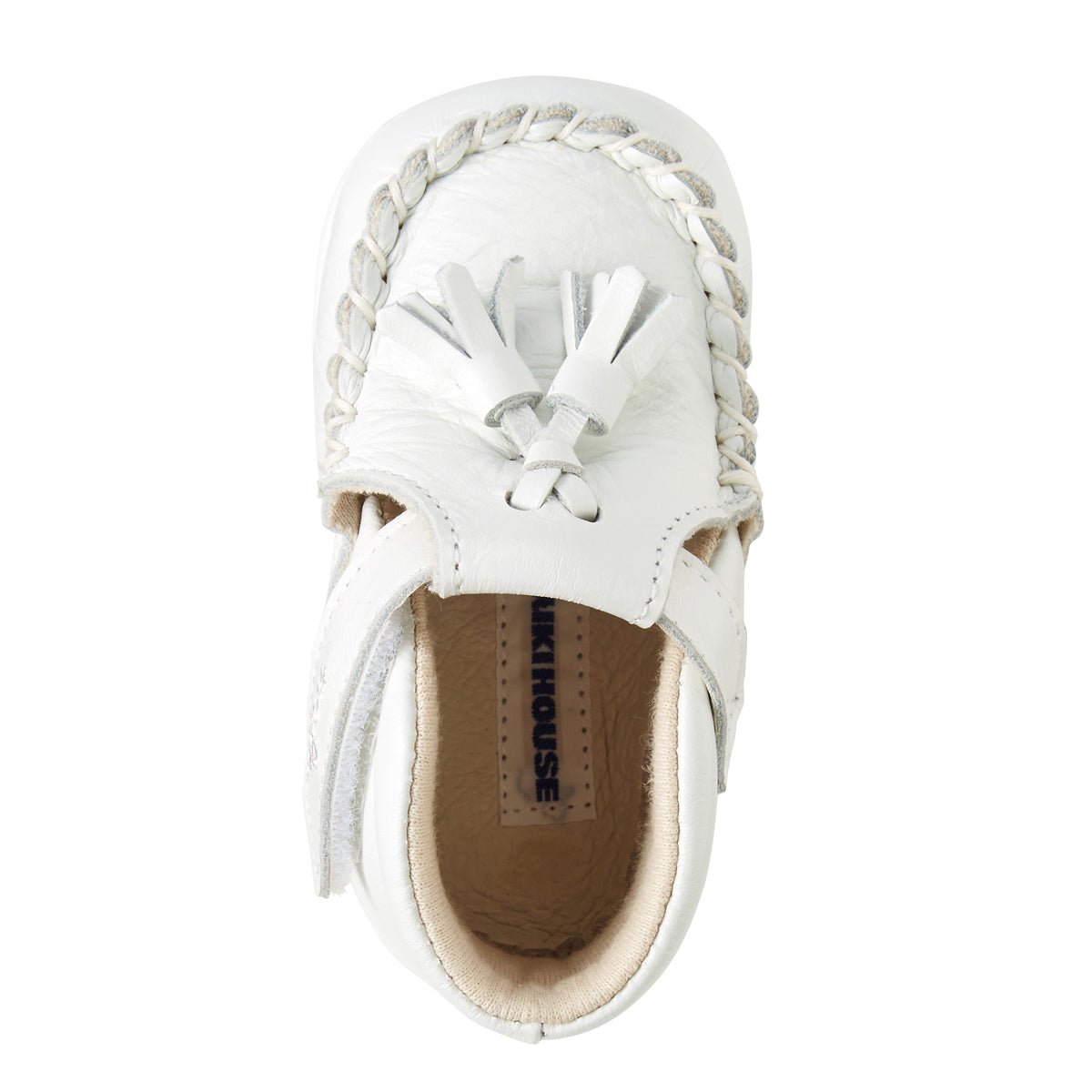 Pure White Pre-walking Shoes - MIKI HOUSE USA