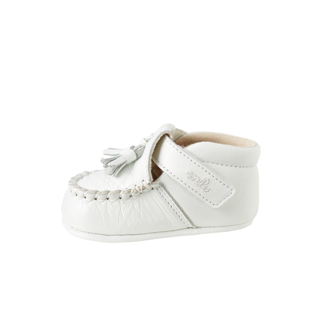 Pure White Pre-walking Shoes - MIKI HOUSE USA