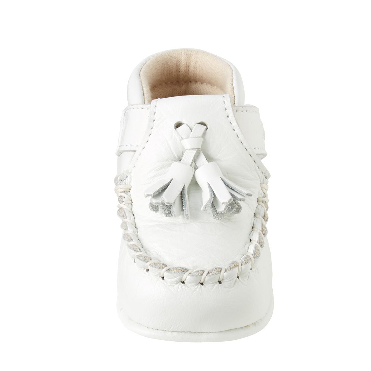 Pure White Pre-walking Shoes - MIKI HOUSE USA