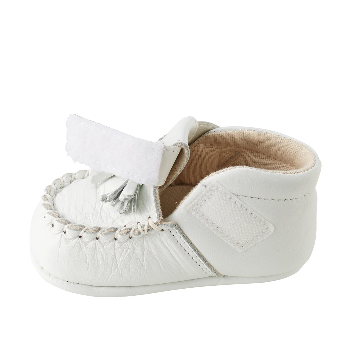 Pure White Pre-walking Shoes - MIKI HOUSE USA