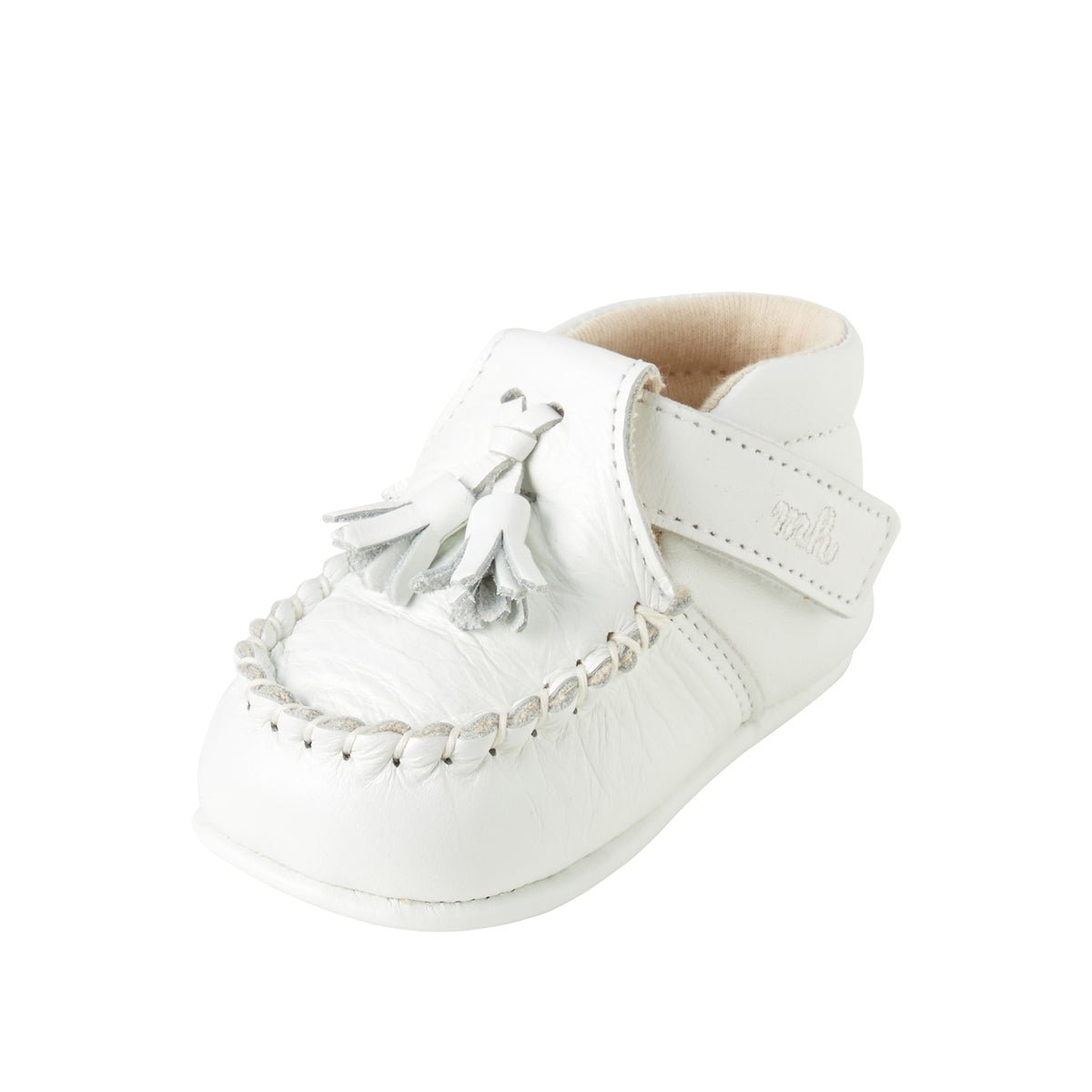 Pure White Pre-walking Shoes - MIKI HOUSE USA