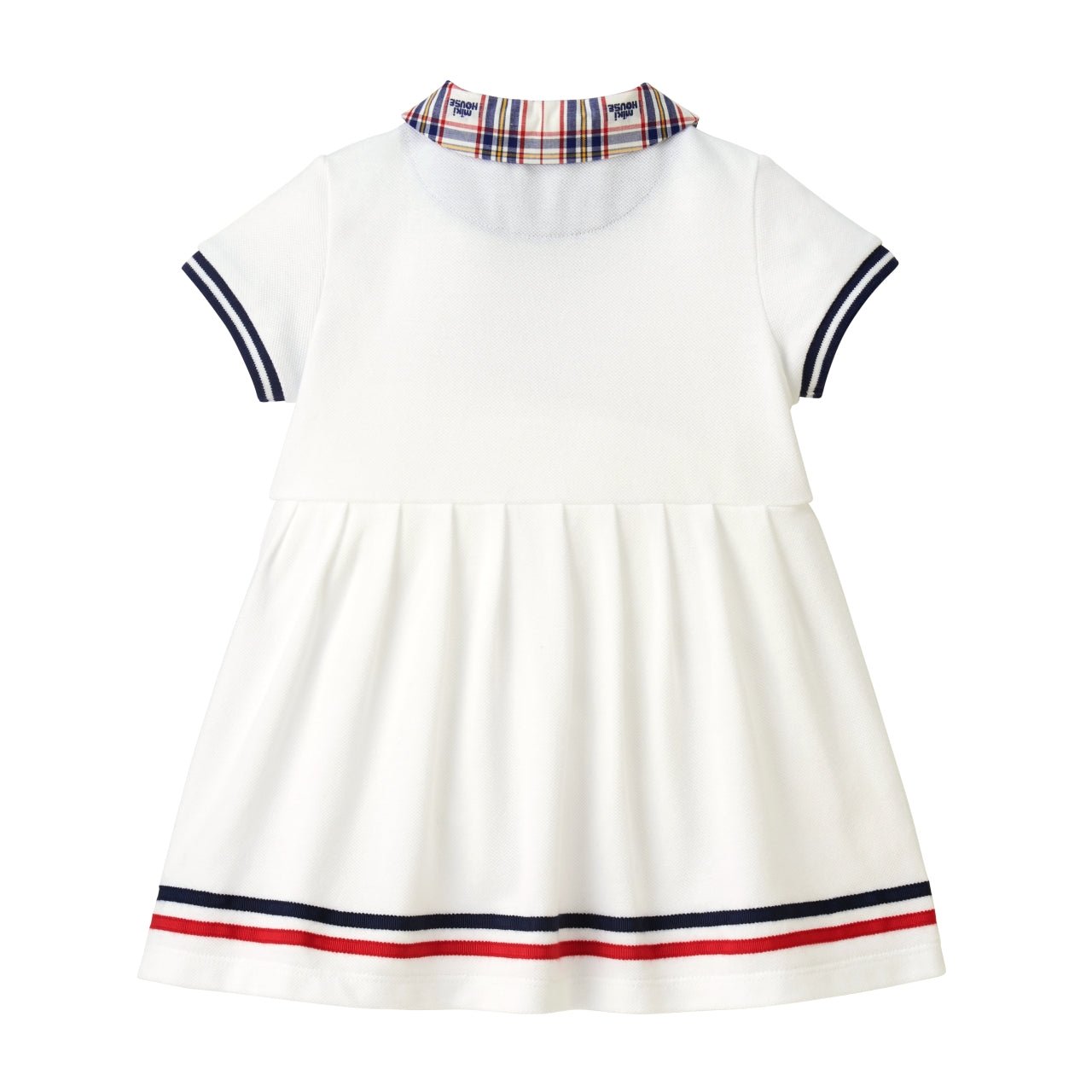 Preppy in Plaid Polo Dress - MIKI HOUSE USA