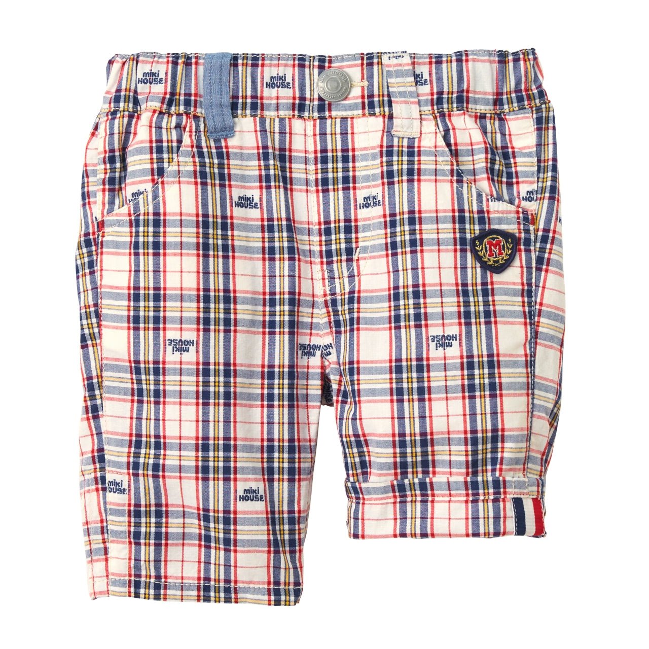 Royal Plaid Capris - MIKI HOUSE USA