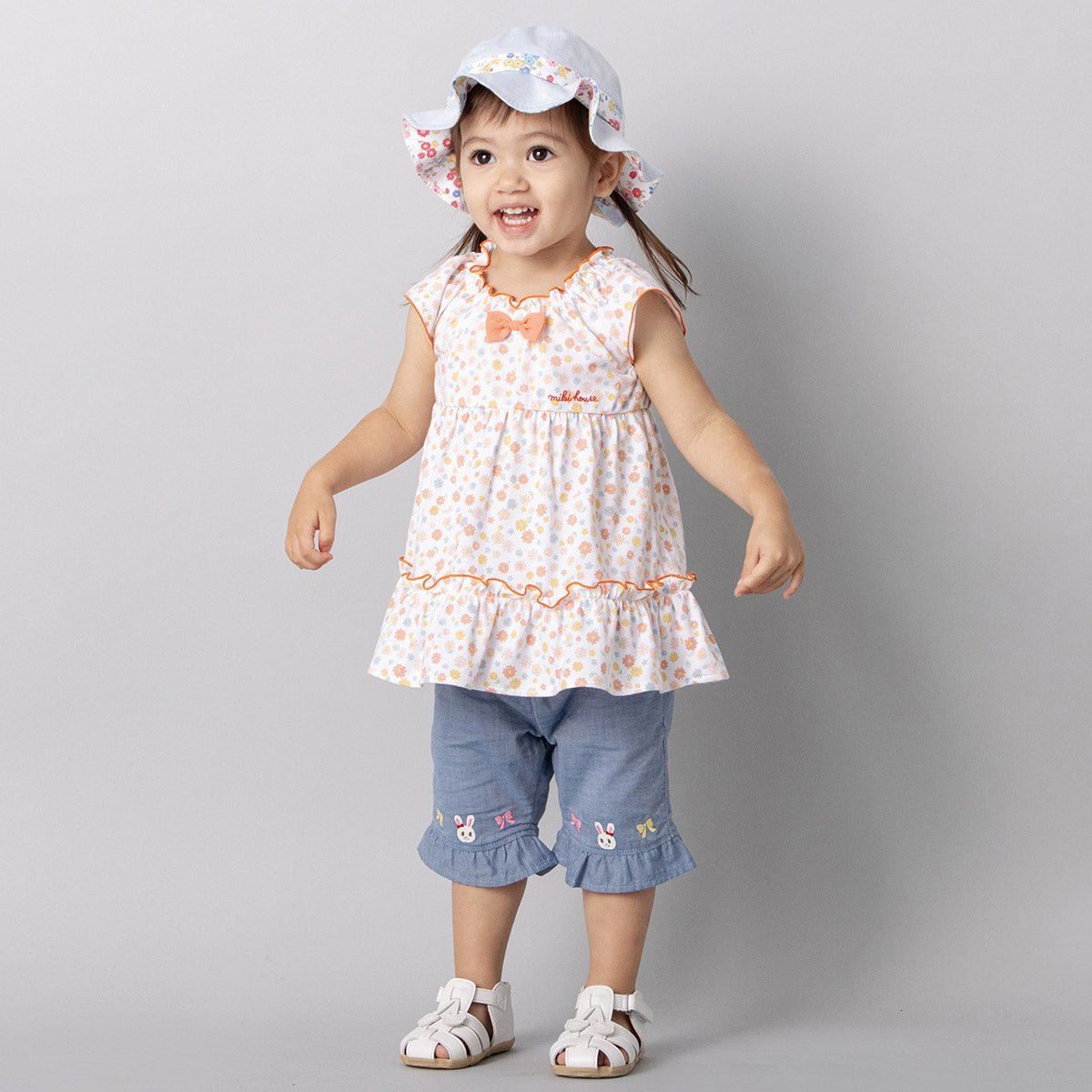 Frilly Bunny Capris - MIKI HOUSE USA