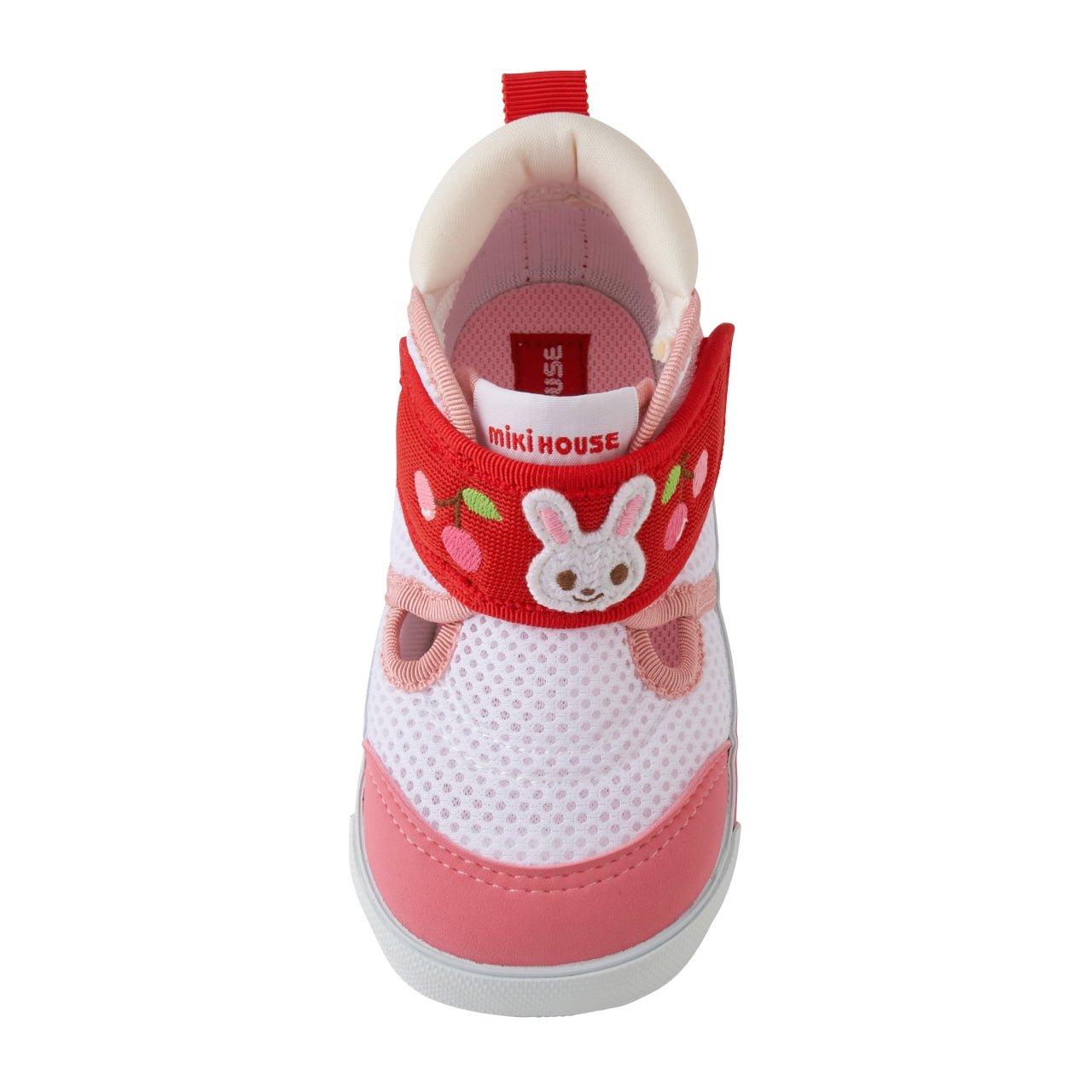 Double Russell Mesh Second Shoes- Cherry Pink - MIKI HOUSE USA