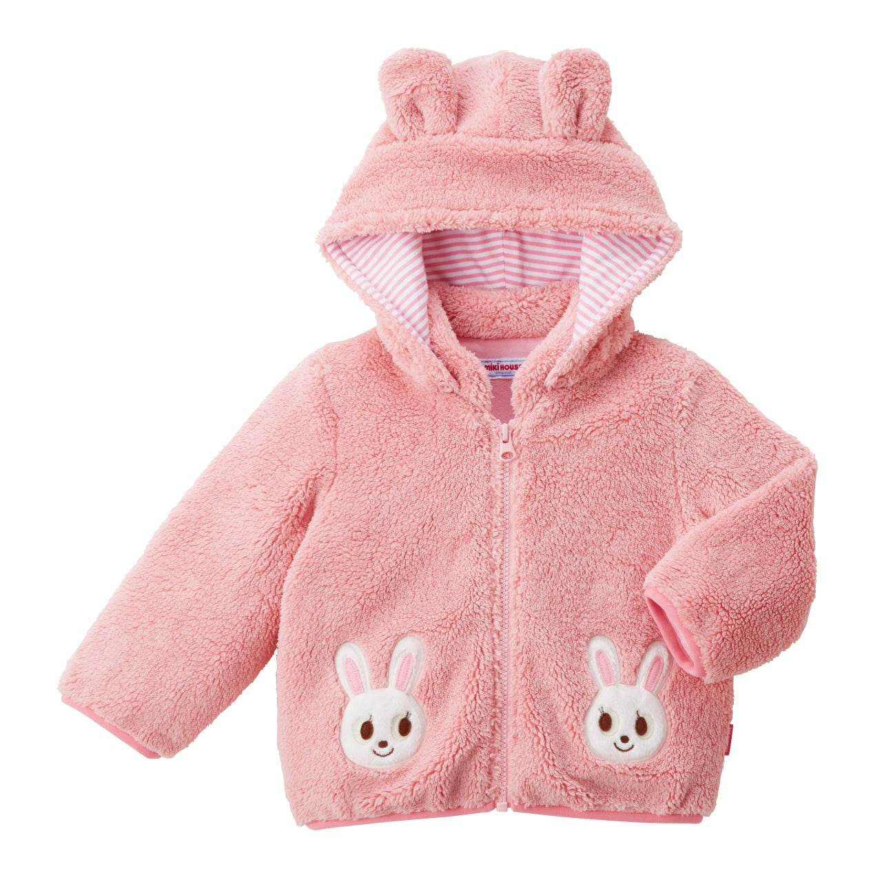 Fuzzy Fleece Hoodie with Bunny Ears