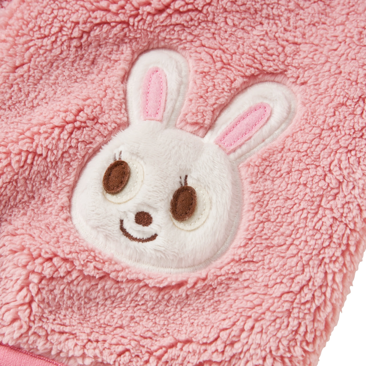 Fuzzy Fleece Hoodie with Bunny Ears