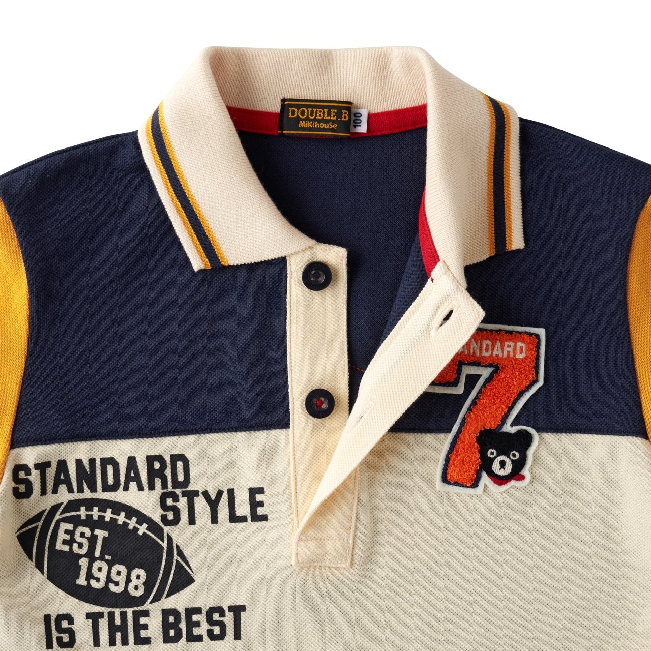 DOUBLE_B Varsity Polo Shirt - MIKI HOUSE USA