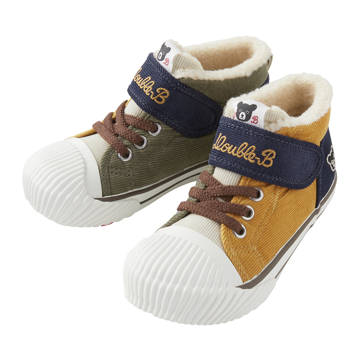 Corduroy-Meets-Texture Sneakers for Kids