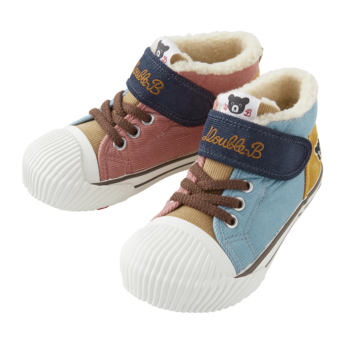 Corduroy-Meets-Texture Sneakers for Kids