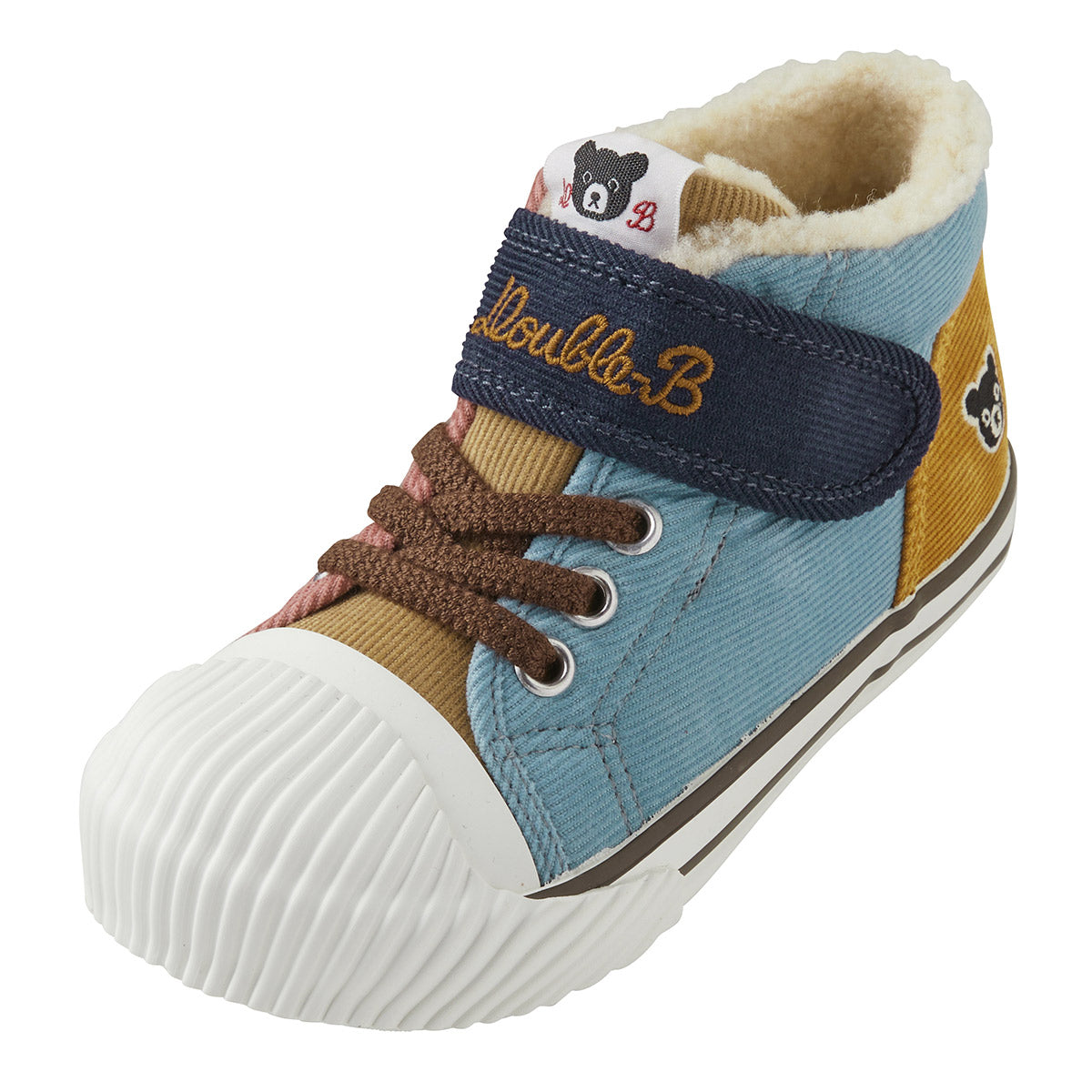 Corduroy-Meets-Texture Sneakers for Kids