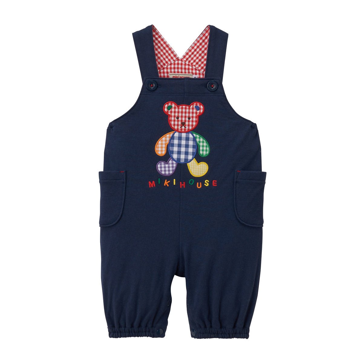 Gingham Teddy Overalls - 10-3332-828-03-S