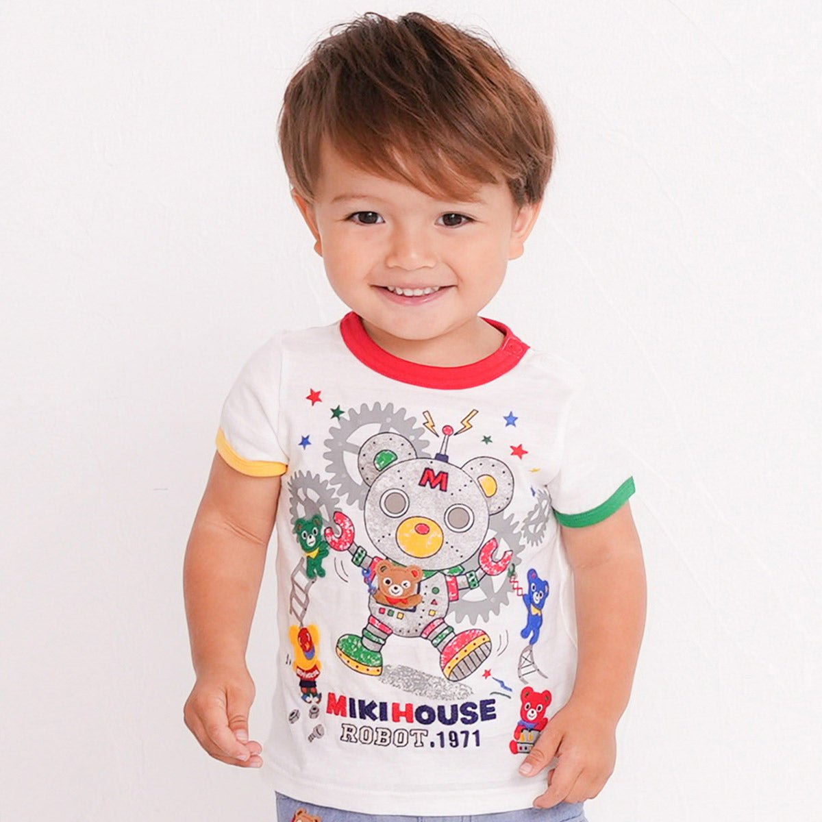 MIKI HOUSE Robot Factory T-Shirt - 12-5206-578-01-90