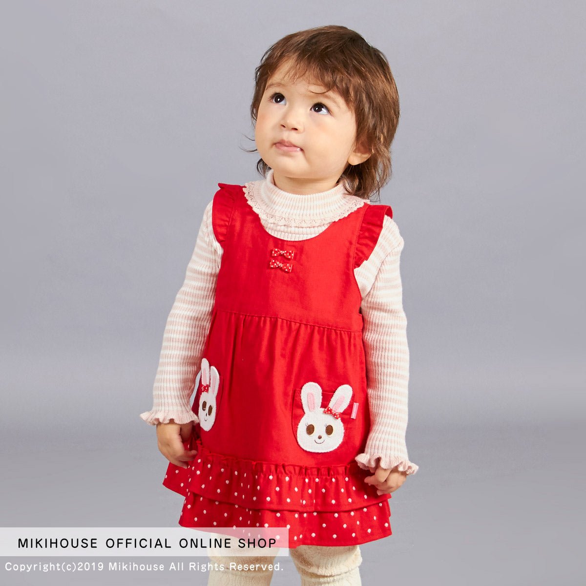 Twin Bunny Denim Dress - 13-1801-565-02-80