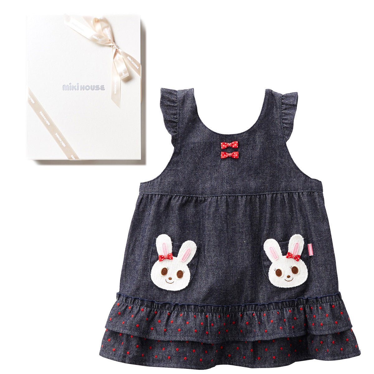 Twin Bunny Denim Dress - 13-1801-565-33-80